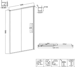 Niagara Душевой уголок Nova 130x80 NG-84-13AB-A80B-34 – фотография-12